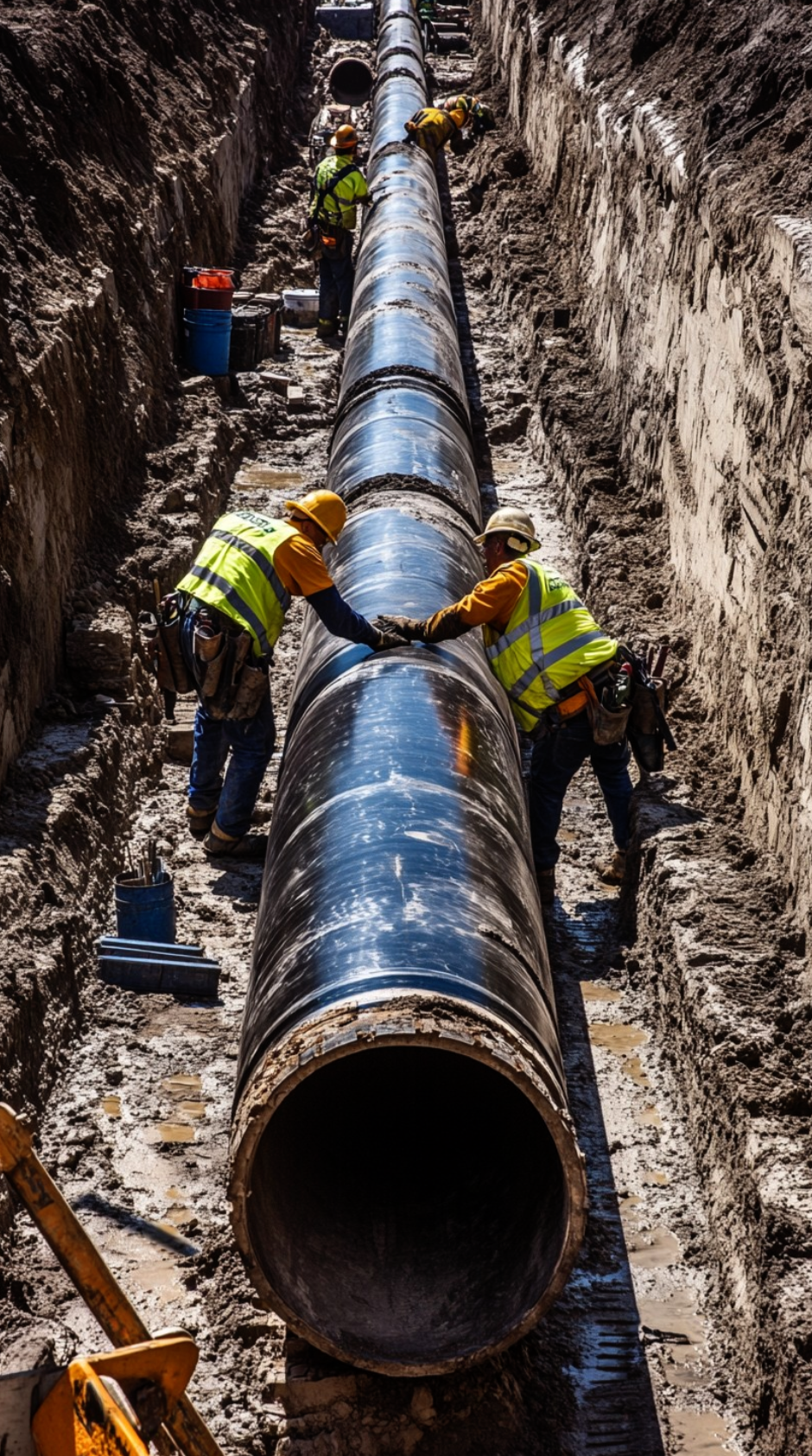Pipeline laying operation